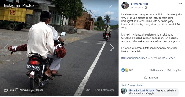 [Cek Fakta] Tak Mampu Sewa Ambulans, Bapak Ini Membopong Jenazah Ananknya dengan Sepeda Motor? Ini Faktanya