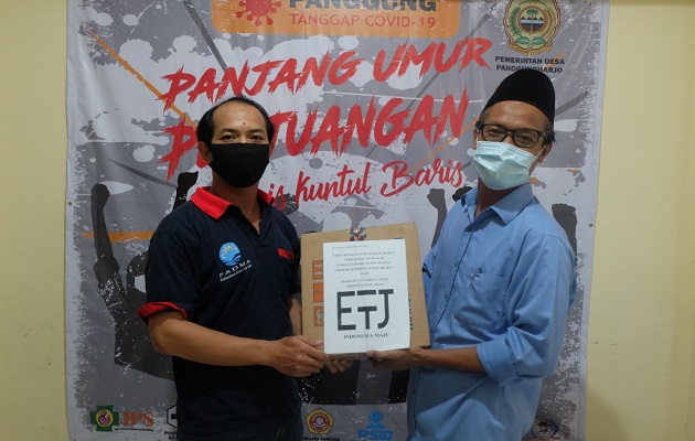PETJ Bagikan Paket Sembako ke Warga Terdampak Covid-19