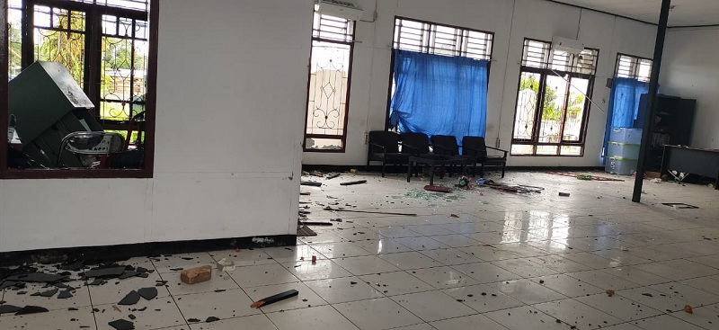 Gagal CPNS, Kantor Bupati Mappi Papua Dirusak Massa