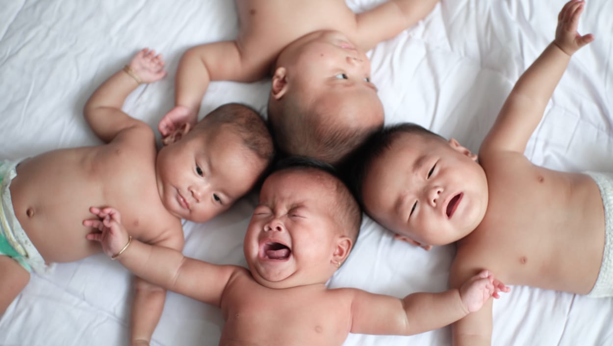 baby guci bayi kembar empat