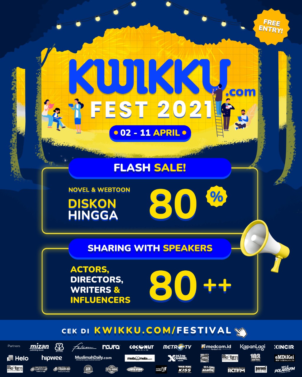 Digelar Virtual, Kwikku Fest 2021 Hadirkan Puluhan Aktor dan Konten Kreator