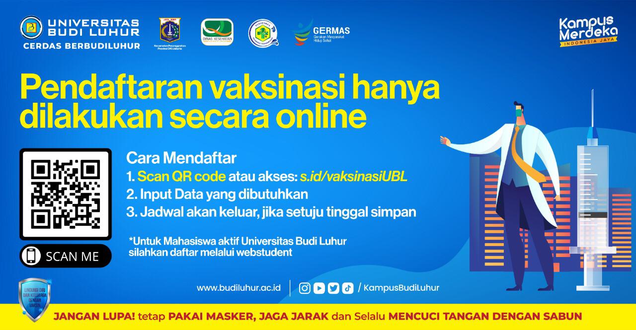 UBL Buka Pendaftaran Vaksinasi Covid-19 untuk Warga DKI
