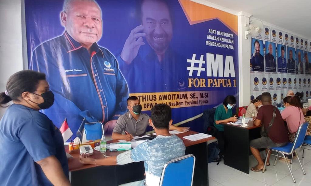 Sukseskan PON, NasDem Kebut Vaksinasi di Bumi Cendrawasih
