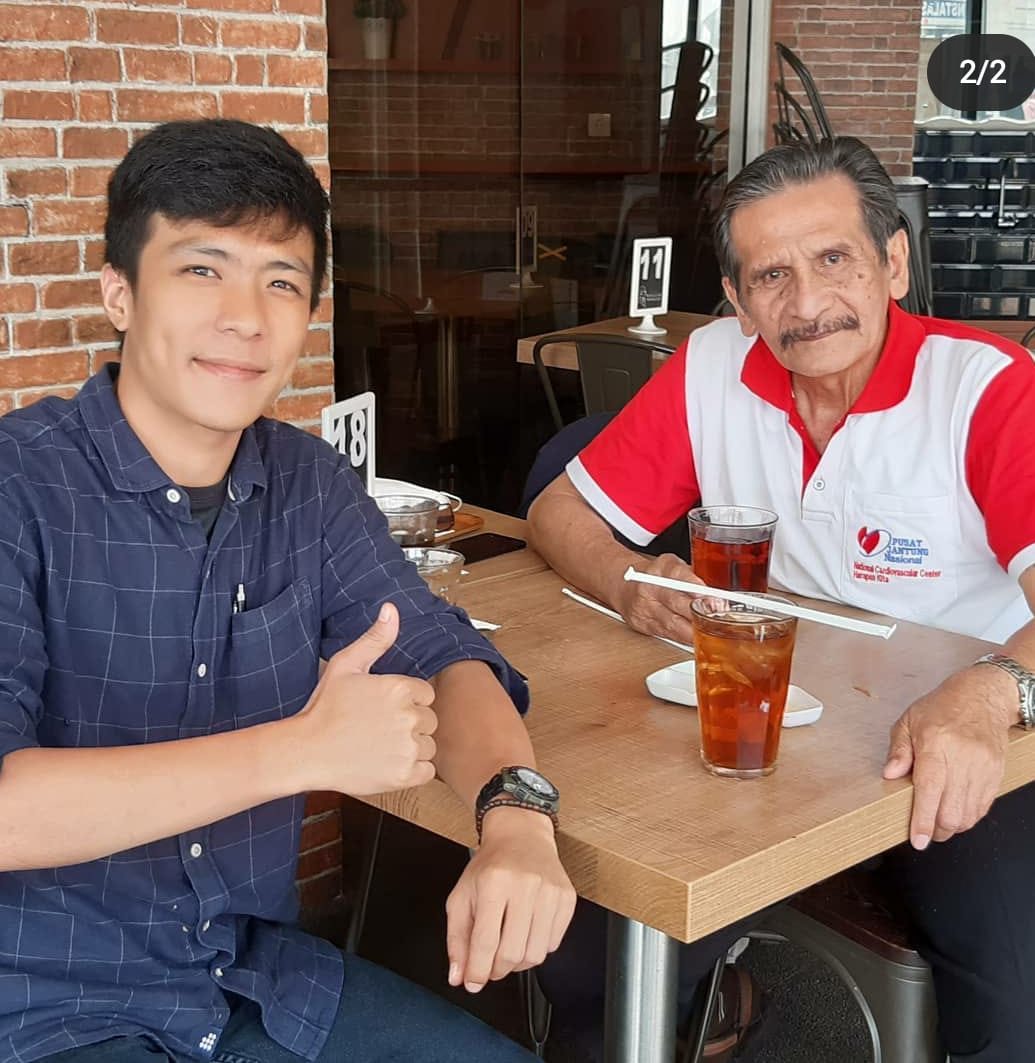 Piet Pagau bertemu dengan anaknya setelah terpisah 27 tahun. Instagram @romeobambycp