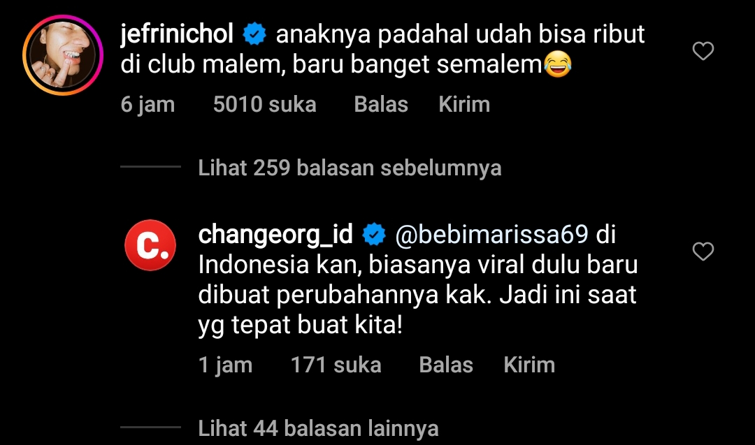 Komentari Berita Istri Ferdy Sambo Tak Ditahan, Jefri Nichol: Anaknya Ribut di Club Malam