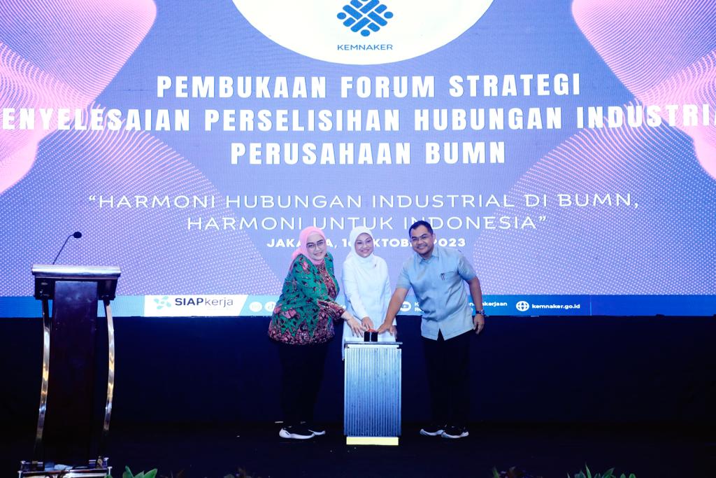 Menaker: Perusahaan BUMN Berperan dalam Membangun Hubungan Industrial Harmonis