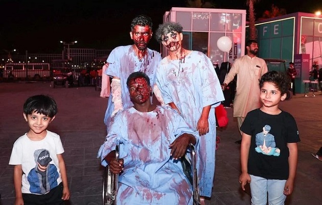 Warga Saudi Rayakan Halloween di Riyadh, Ada yang Jadi Zombie!