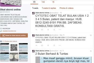 Obat Aborsi Marak Dijual Via <i>Online</i>  