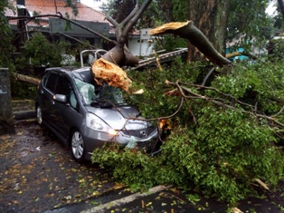 Bandung Dicabik Angin Kencang