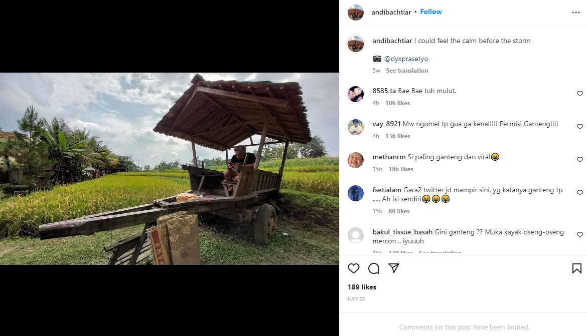 Andibachtiar Yusuf Diduga Sutradara Terganteng, Netizen: Si Paling Nampar