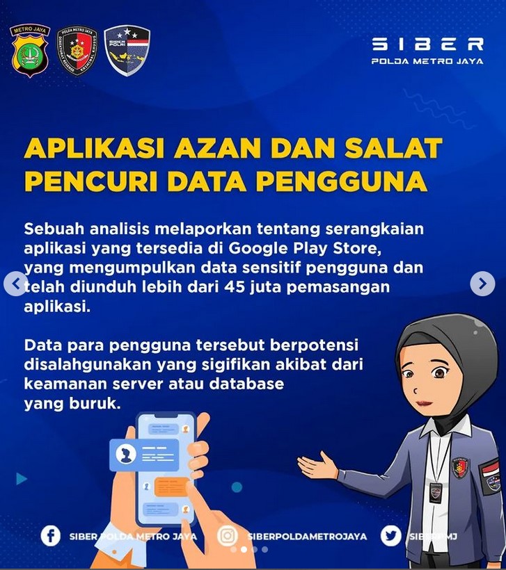 aplikasi pencuri data pribadi @siberpoldametrojaya