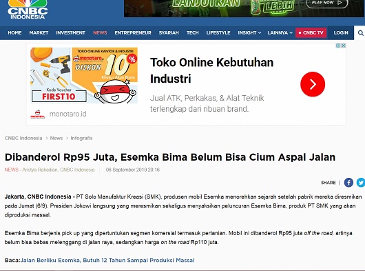 [Cek Fakta] Jalanan Macet karena Mobil Esemka Beroperasi? Ini Faktanya