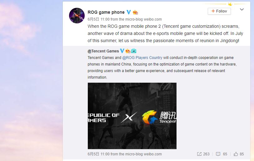 ASUS ROG Phone 2 Muncul Bulan Depan?