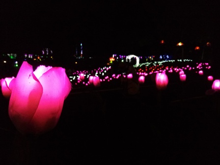 Air Mancur Menari dan Ribuan Lampion Pukau Pengunjung TSTJ Solo