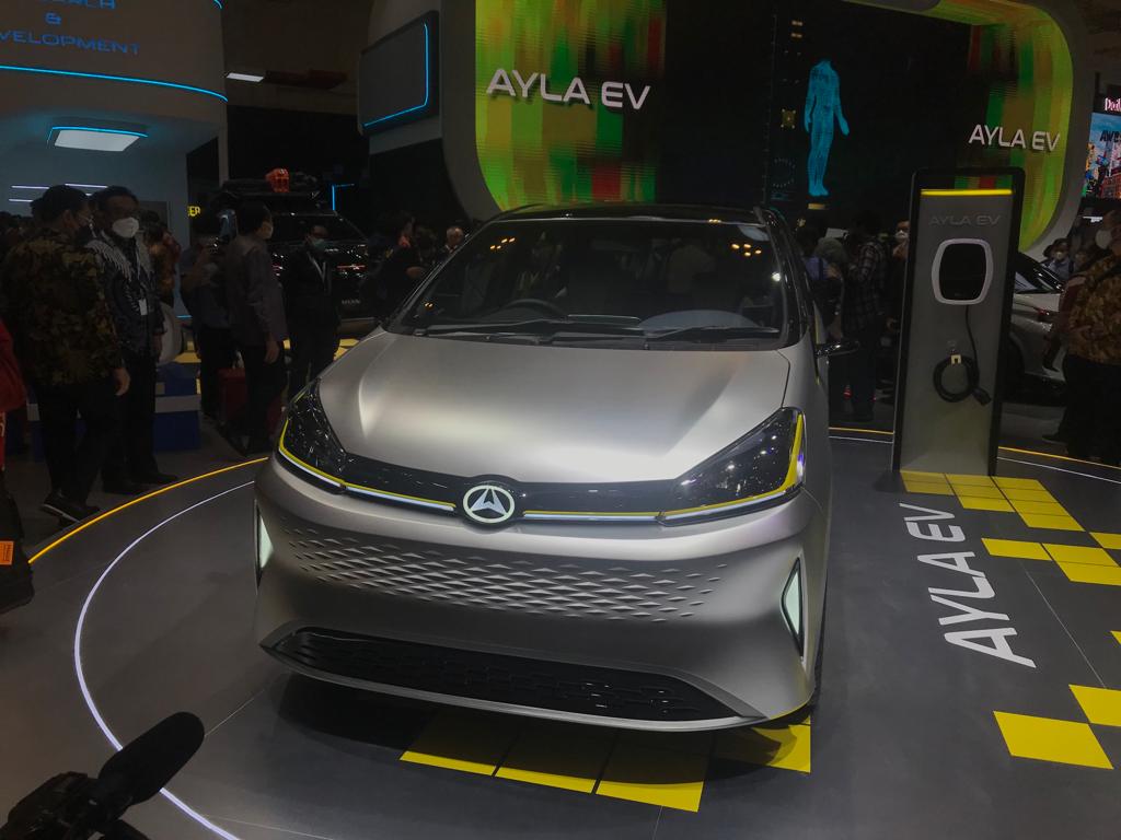 Belum Dijual, Daihatsu Pamer Ayla EV di GIIAS 2022