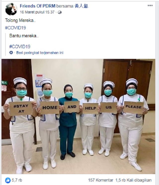 [Cek Fakta] Foto Penampakan Tenaga Medis Protes ke BEM? Ini Faktanya