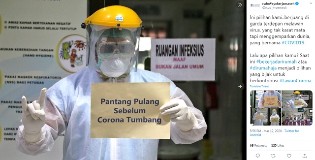 [Cek Fakta] Foto Penampakan Tenaga Medis Protes ke BEM? Ini Faktanya