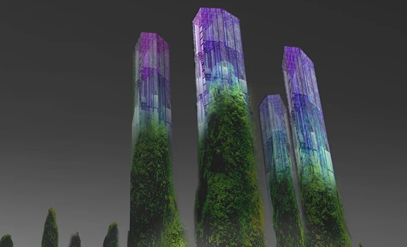Desain Menara di Atas Teluk Tiongkok