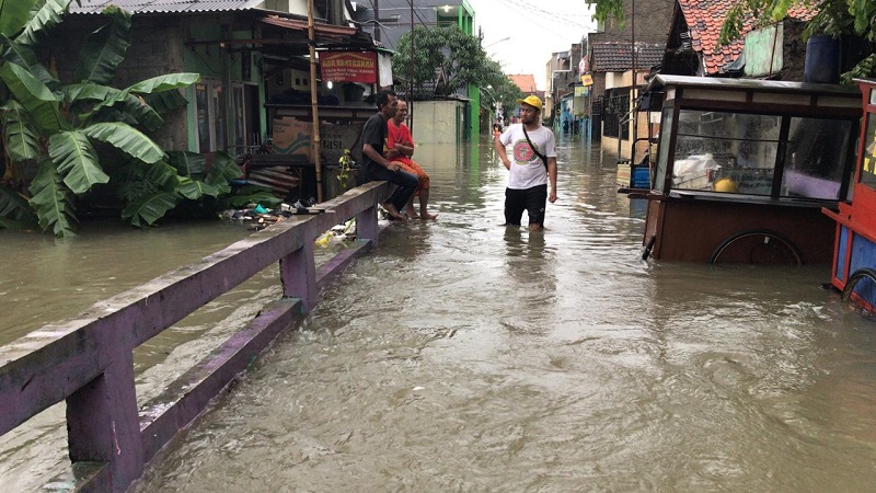 Permukiman di Kota Bekasi Terendam Banjir