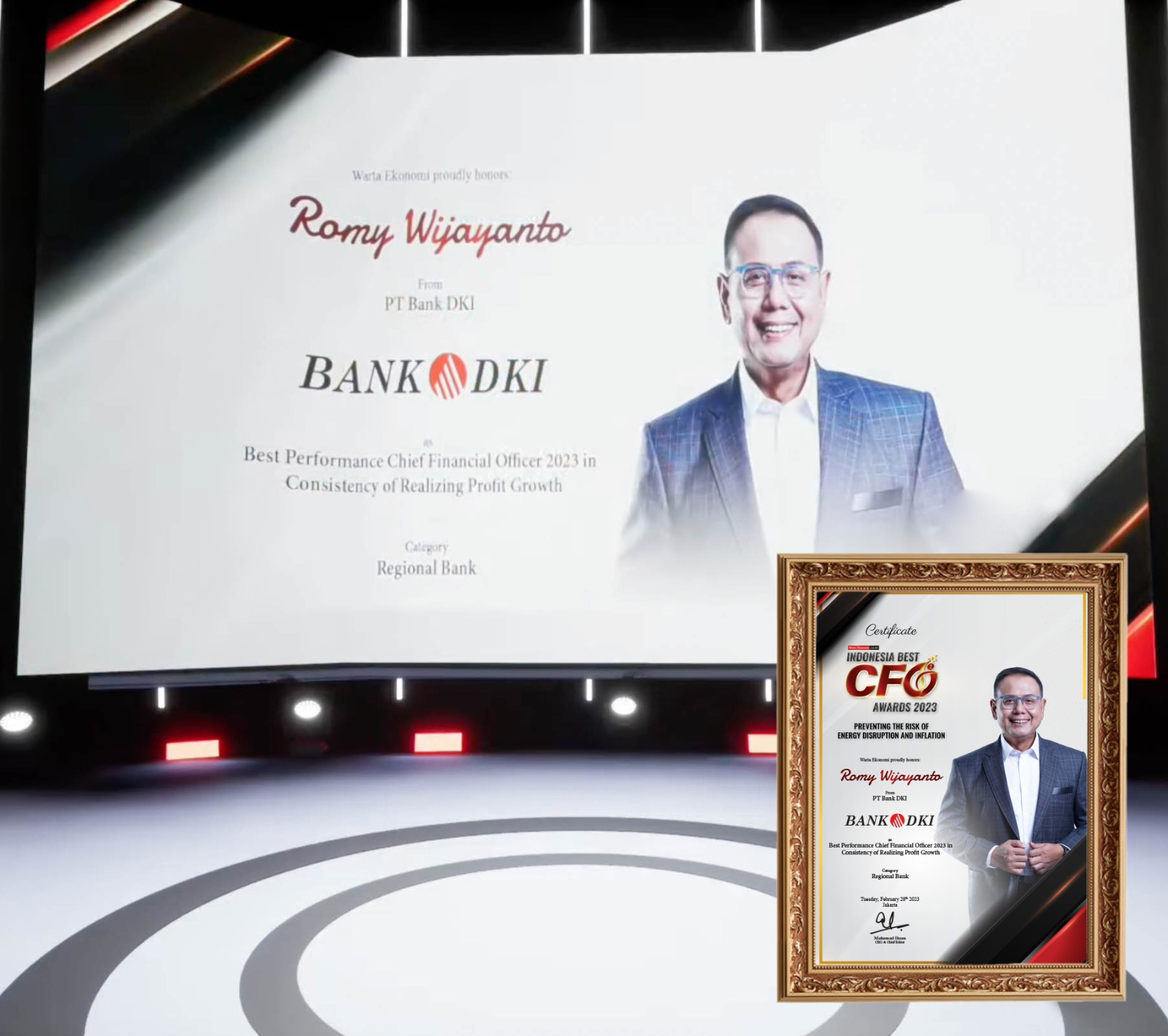 Peningkatan Laba Bersih Bikin Bank DKI Raih Best Performance CFO