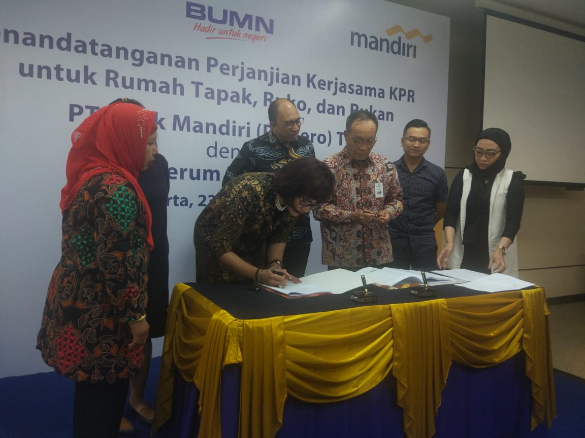 Bank Mandiri Fasilitasi KPR untuk 45 Proyek Perumnas