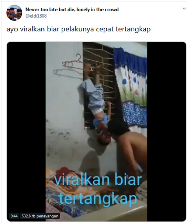 Video Balita Digantung di Jendela, Digebuk Berkali-kali dan Pelakunya Belum Ditangkap? Ini Faktanya