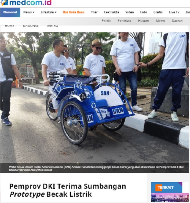 [Cek Fakta] Anies Baswedan Batalkan Formula E dan Diganti dengan Becak? Ini Faktanya