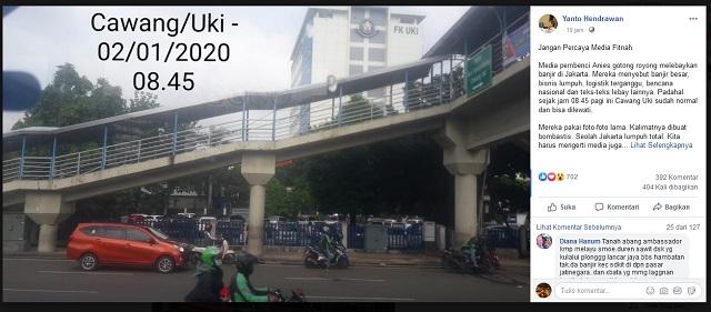 Media Lebay Memberitakan Banjir Jakarta? Ini Faktanya