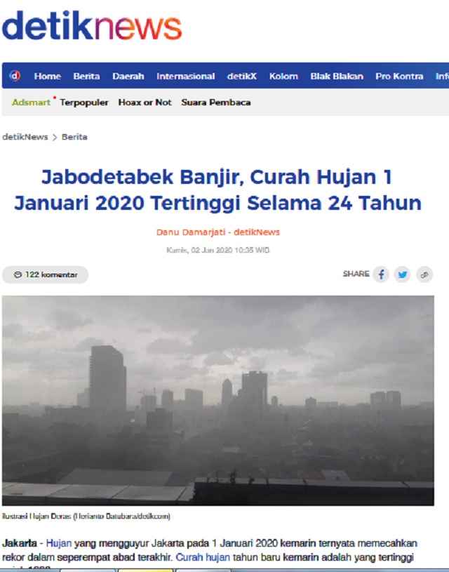 Media Lebay Memberitakan Banjir Jakarta? Ini Faktanya