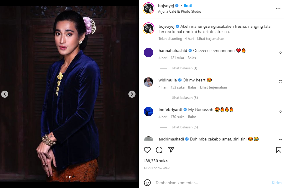 Bio One Pakai Kebaya dan Konde, Banjir Pujian dari Netizen