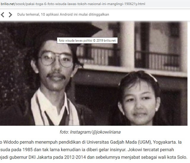 [Cek Fakta]  Jokowi tidak Pernah Diwisuda UGM dan Foto Wisudanya Palsu? Ini Faktanya