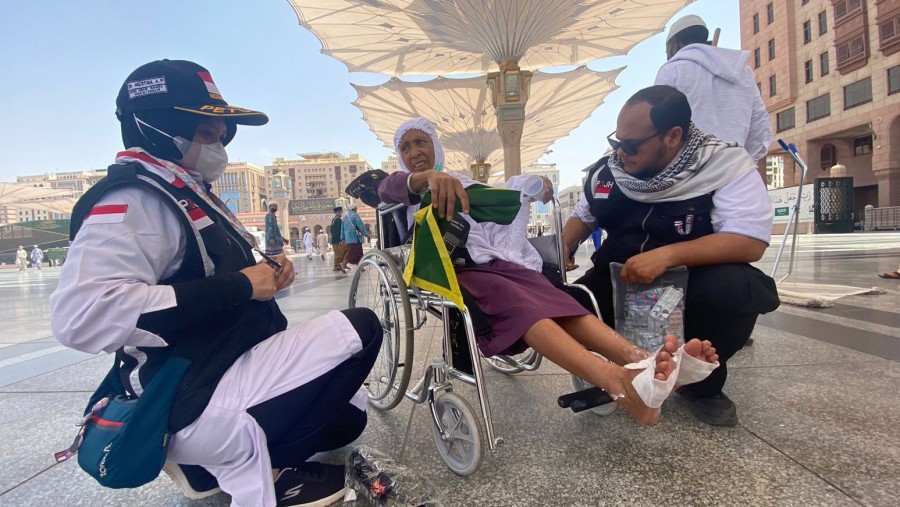 Suhu 46 Derajat Celsius di Arab Saudi Akibat Cuaca Ekstrem, Kaki Jemaah Haji Melepuh