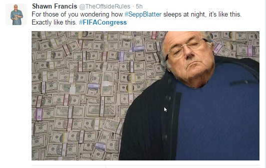 Blatter Pimpin FIFA Lagi, Meme-meme Lucu Bermunculan