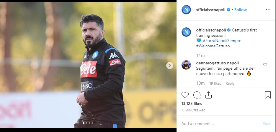 Resmi, Napoli Tunjuk Gattuso Sebagai Pelatih