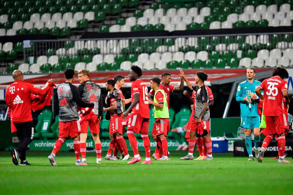 Potret Bayern Muenchen Merayakan Juara tanpa Kehadiran Suporter