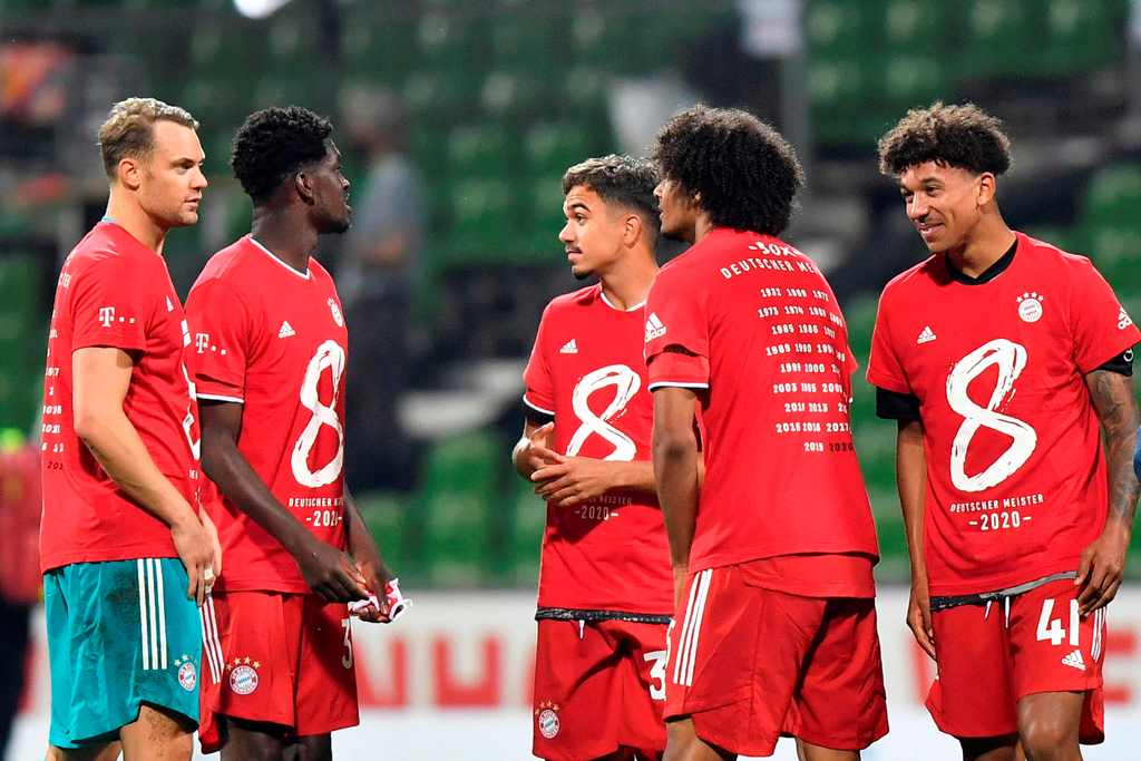 Potret Bayern Muenchen Merayakan Juara tanpa Kehadiran Suporter