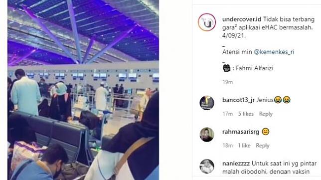Miris! eHAC dan PeduliLindungi Error, Penumpang Ini tak Bisa Terbang