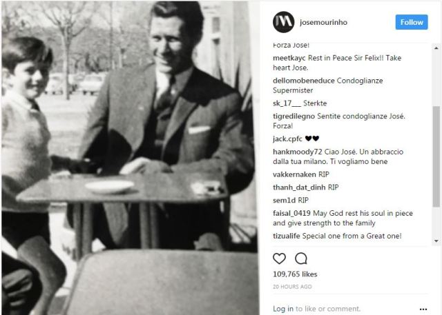 Ayah Jose Mourinho Meninggal Dunia