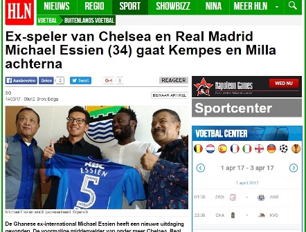 Media Massa Luar Negeri Ikut Sorot Transfer Essien ke Persib