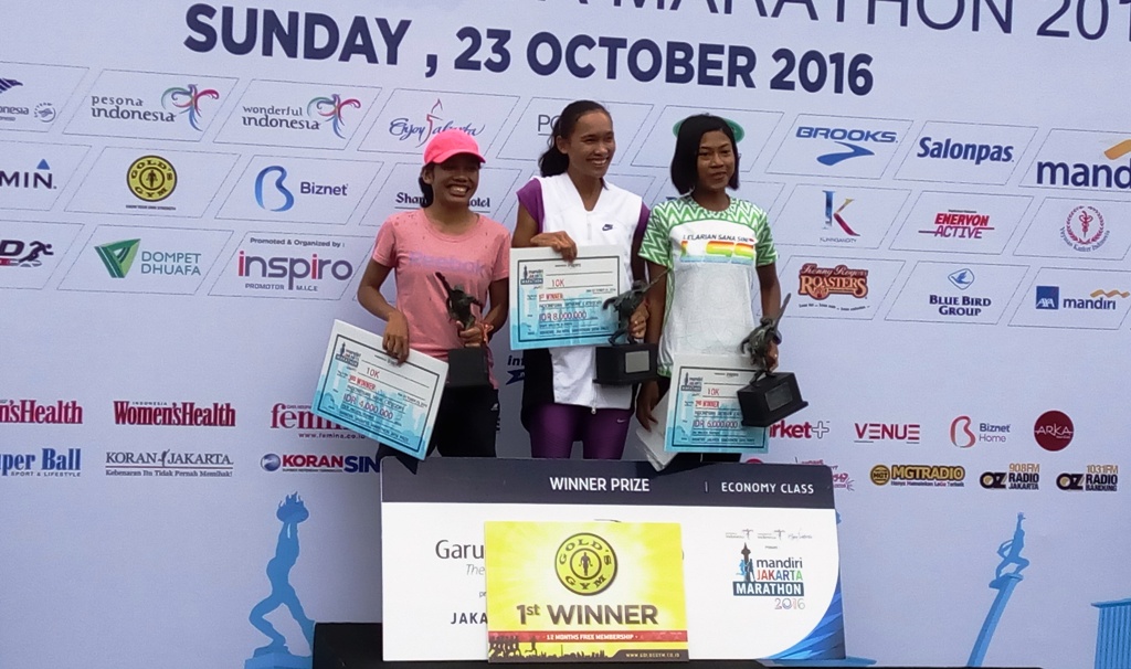 Juara 10K Putri Kecewa dengan Keamanan Jakarta Marathon 2016