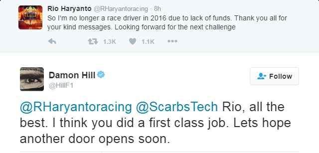 Mantan Juara Dunia F1 Bersimpati kepada Nasib Rio Haryanto