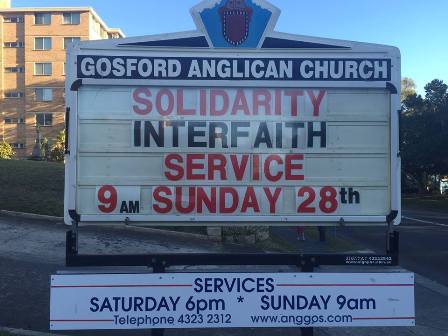 Gereja Anglican Gosford Lindungi Umat Muslim di Australia dari Hujatan