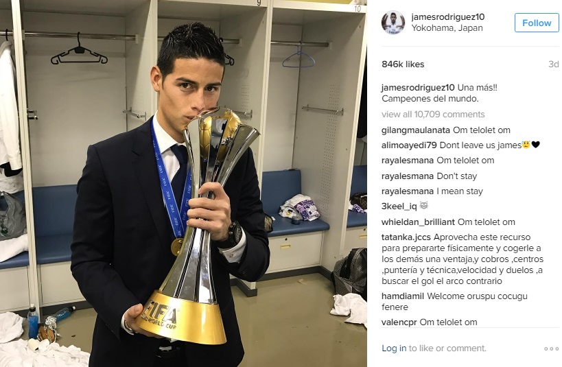 10 Pesepak Bola Terpopuler di Instagram pada 2016
