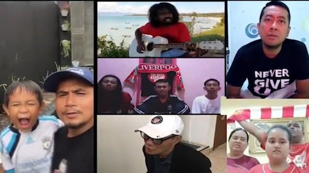Dukungan Fan Liverpool Indonesia untuk Pegiat Lawan Korona