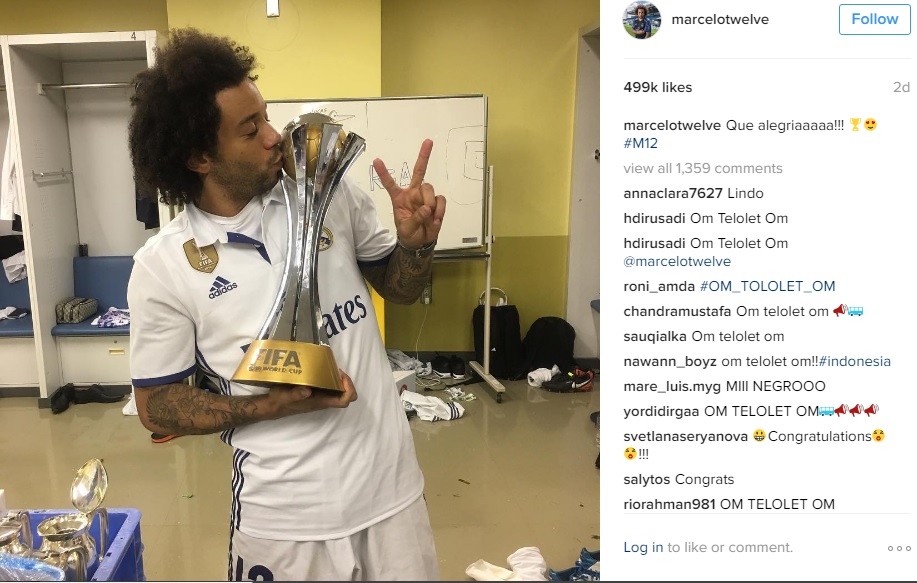 10 Pesepak Bola Terpopuler di Instagram pada 2016