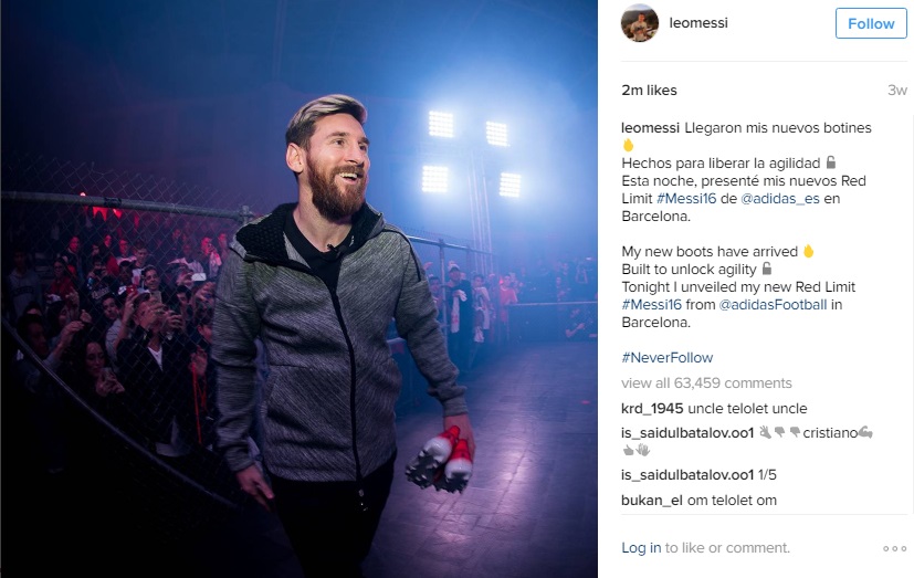 10 Pesepak Bola Terpopuler di Instagram pada 2016