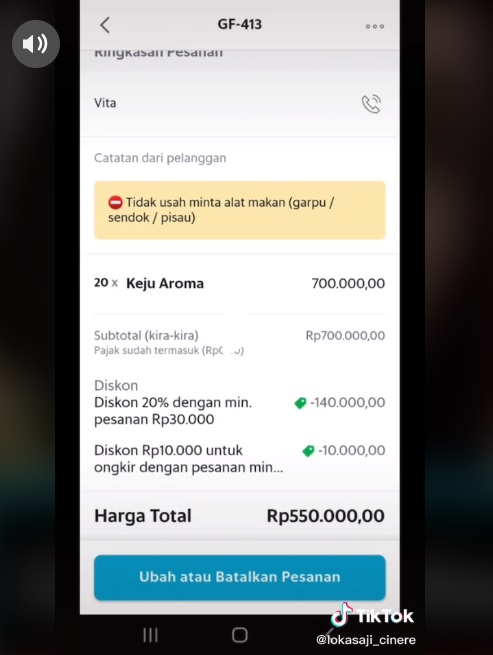 Orderan Sultan, Nagita Slavina Jajan Makanan di Ojol Nominalnya Bikin Melongo