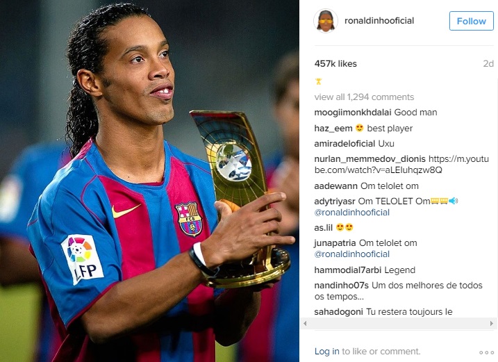 10 Pesepak Bola Terpopuler di Instagram pada 2016