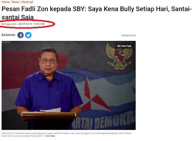 [Cek Fakta] Fadli Zon Curhat ke SBY Disebut 'Ikan Buntal'? Ini Faktanya