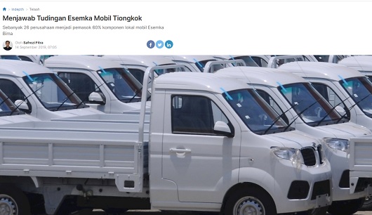 [Cek Fakta] Mobil Esemka Buatan Komunis Tiongkok? Ini Faktanya